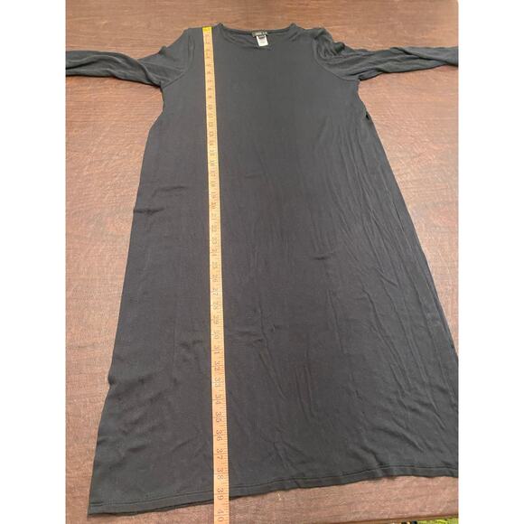J.Jill Wearever Collection Long Sleeve Black Layering Sweater Dress Side Slit PS - Picture 5 of 7
